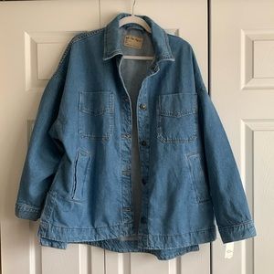 NWT Free People Madison City Denim Jacket Size Small